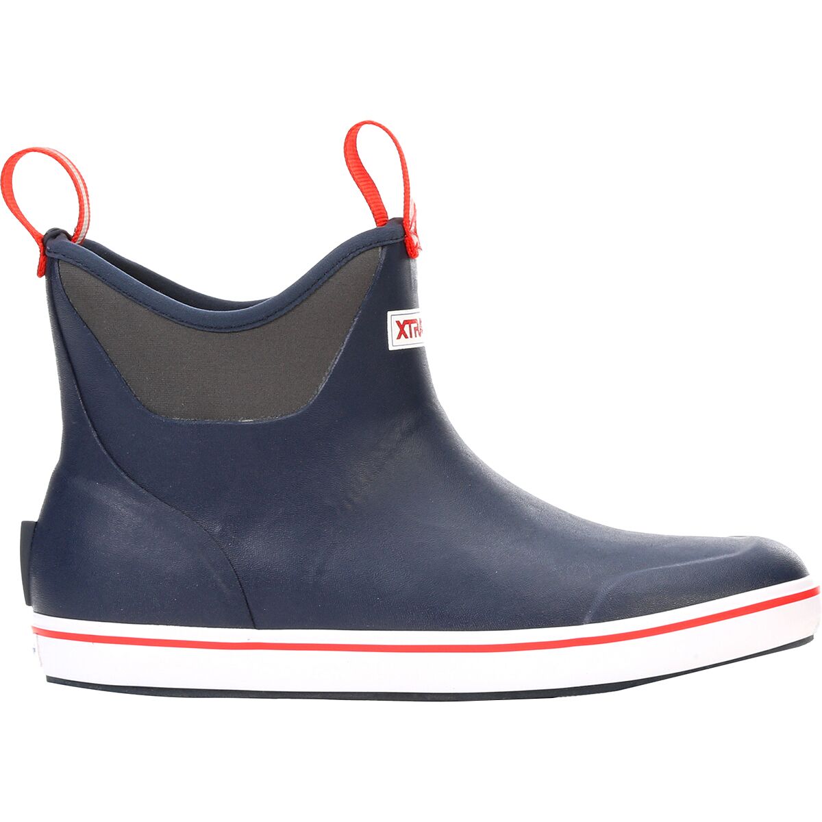 Image of Xtratuf Ankle 6in Deck Boot - Men's Navy/Red, 13.0