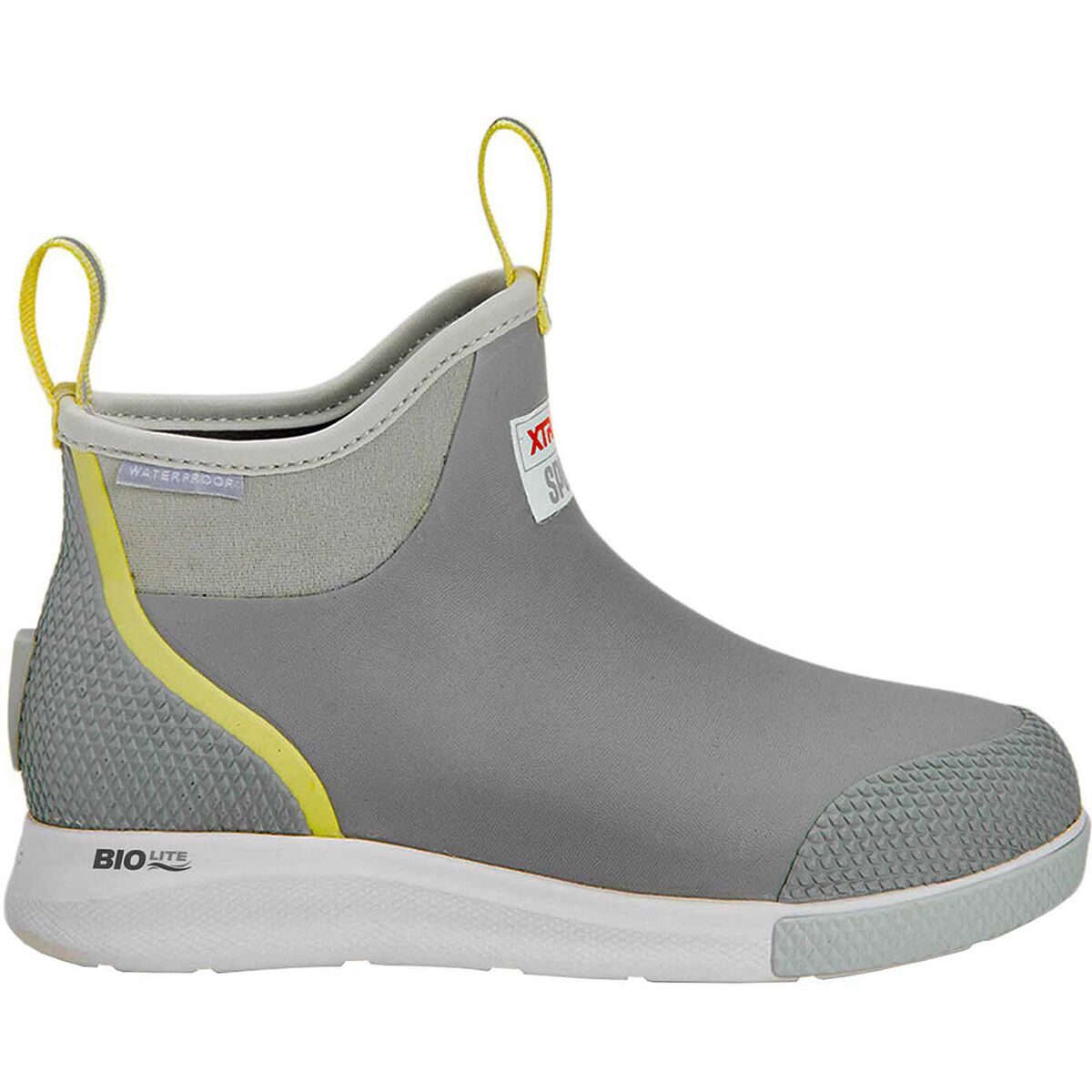 Image of Xtratuf Ankle 6in Sport Deck Boot - Women's Gray/Yellow, 7.0