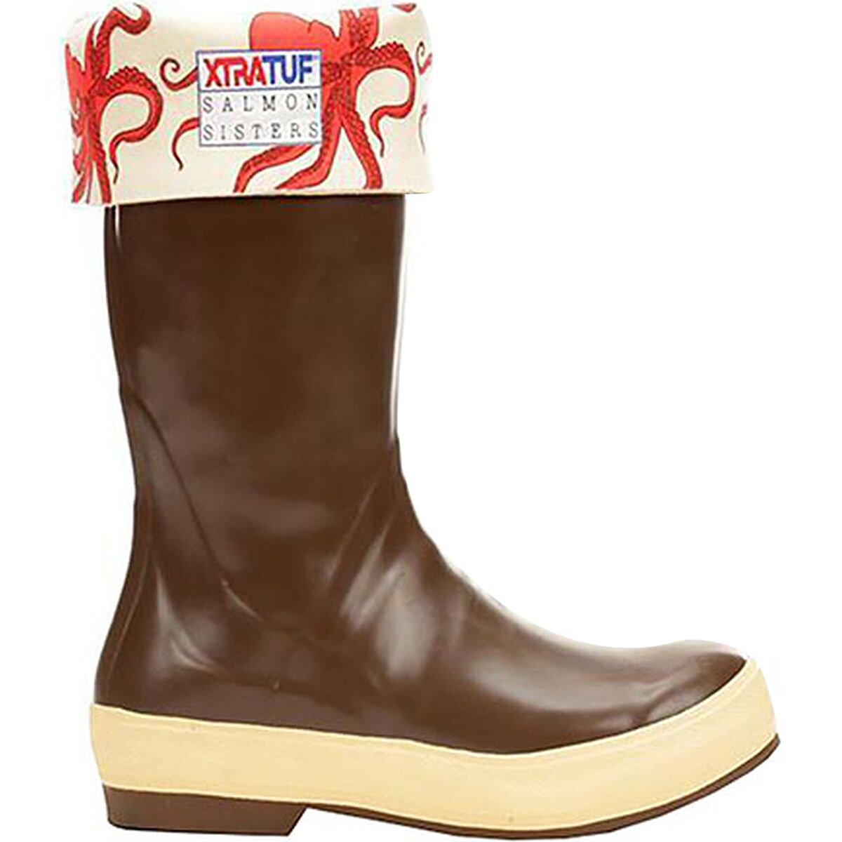 Image of Xtratuf Legacy Salmon Sisters 15in Boot - Women's Chocolate/Octopus, 6.0