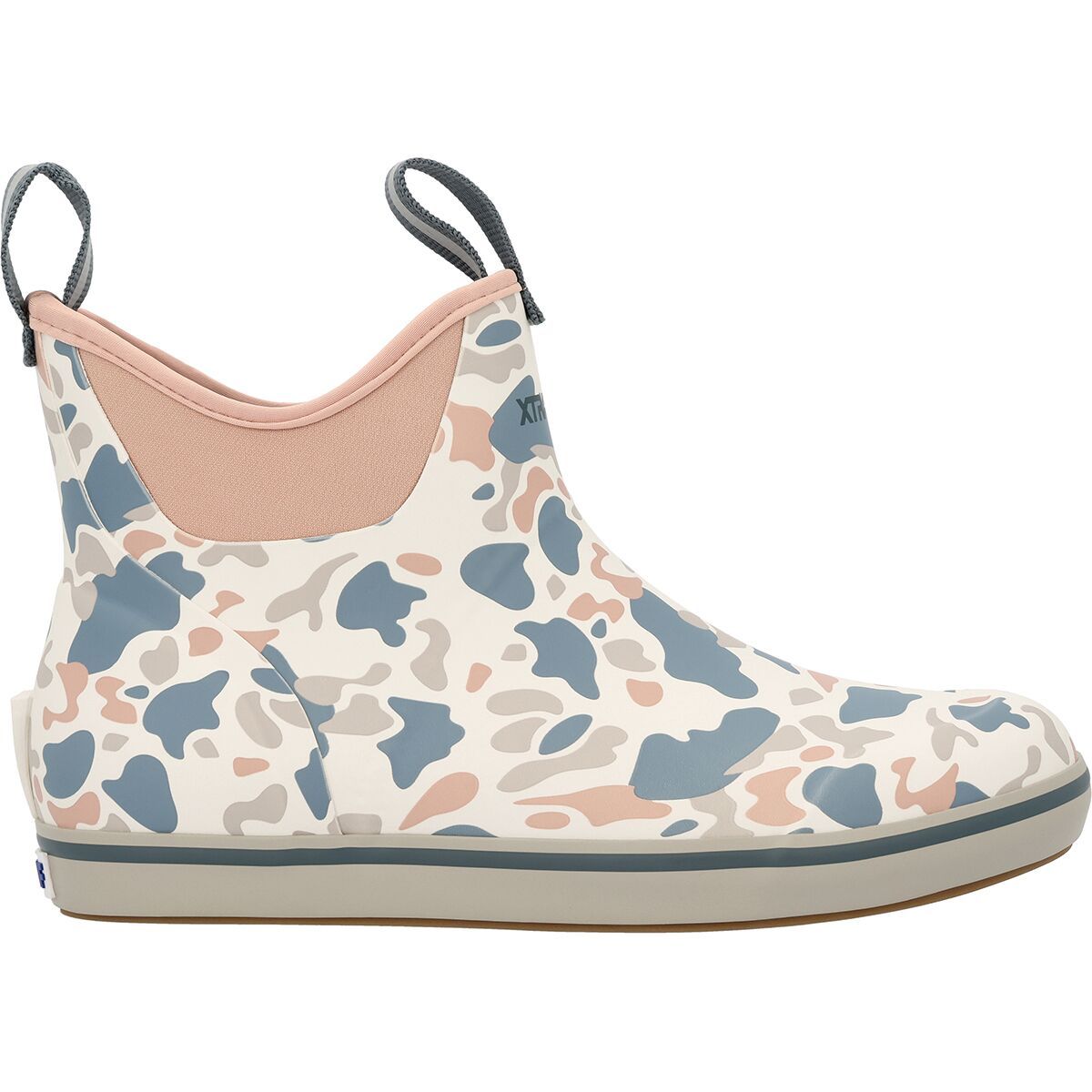 Image of Xtratuf Ankle 6in Deck Boot Print - Women's Ivory Duck Camo, 7.0