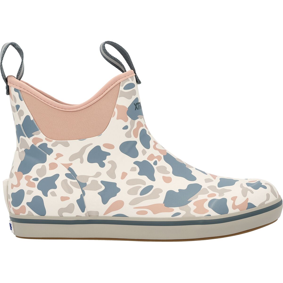 Image of Xtratuf Ankle 6in Deck Boot Print - Women's Ivory Duck Camo, 7.0