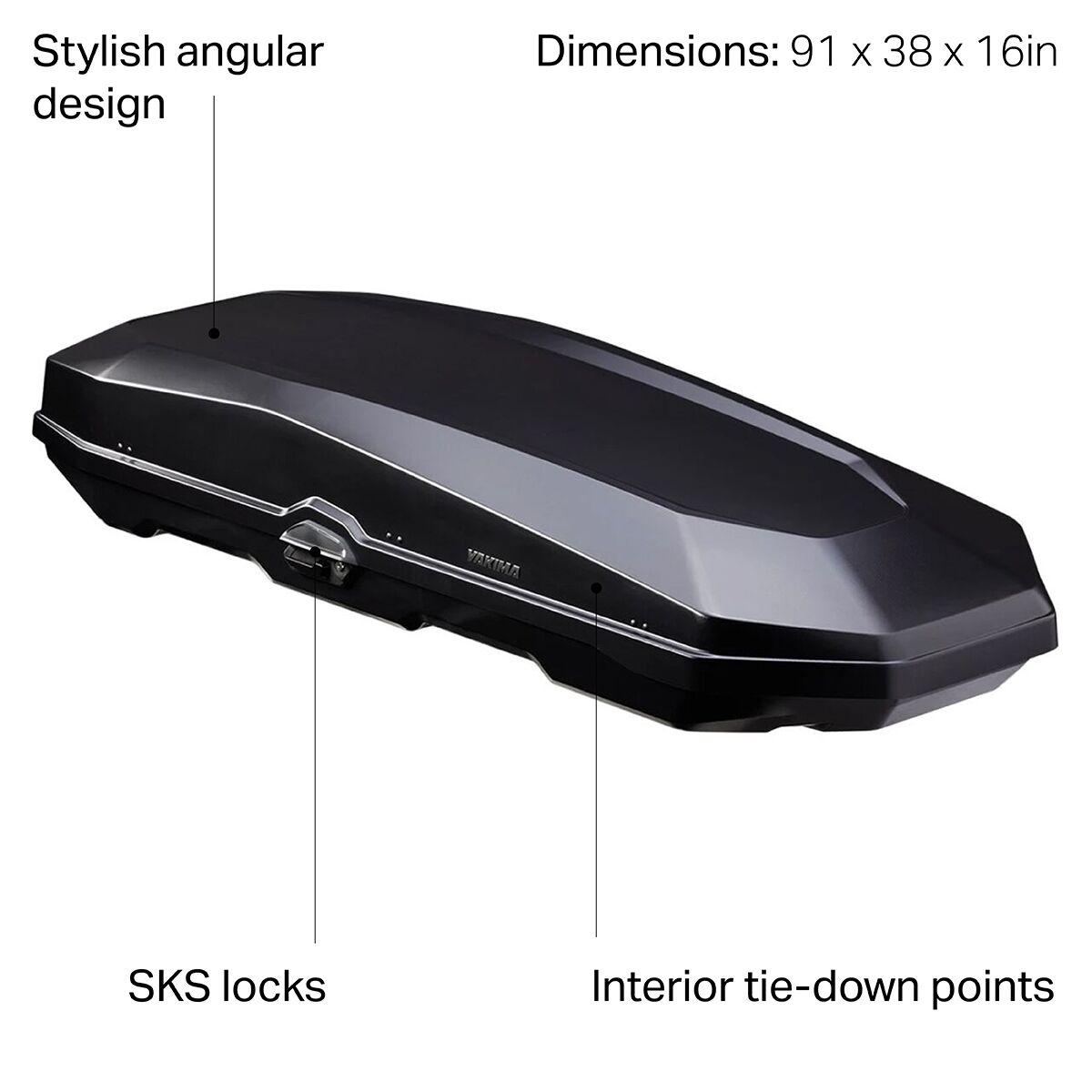 Yakima CBX 18 Cargo Box - Ski