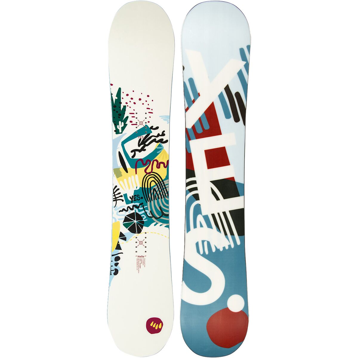 Image of Yes. Hello Snowboard - 2025 - Women's White, 152cm