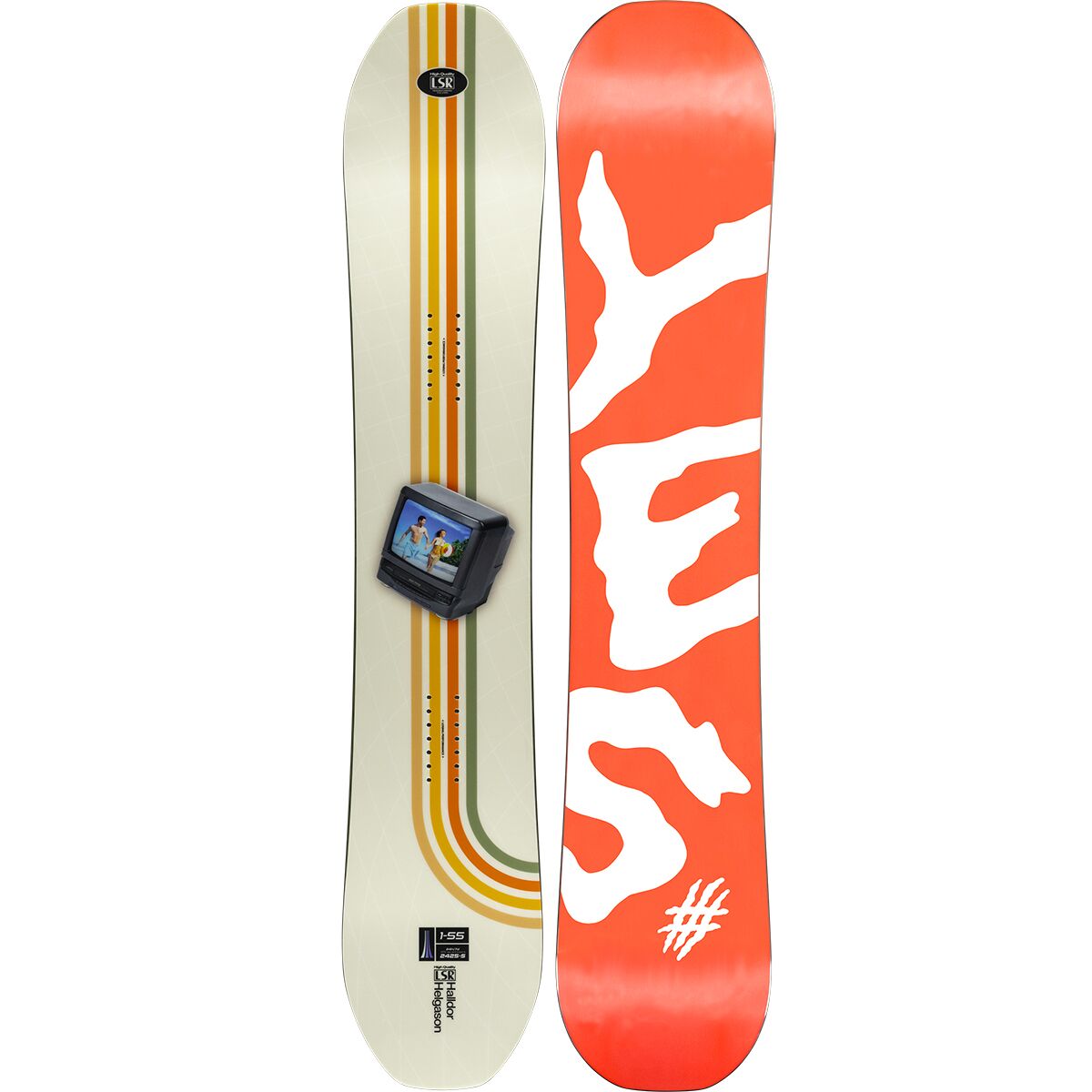 Yes. Yes. Halldor Snowboard - 2025 White, 155cm