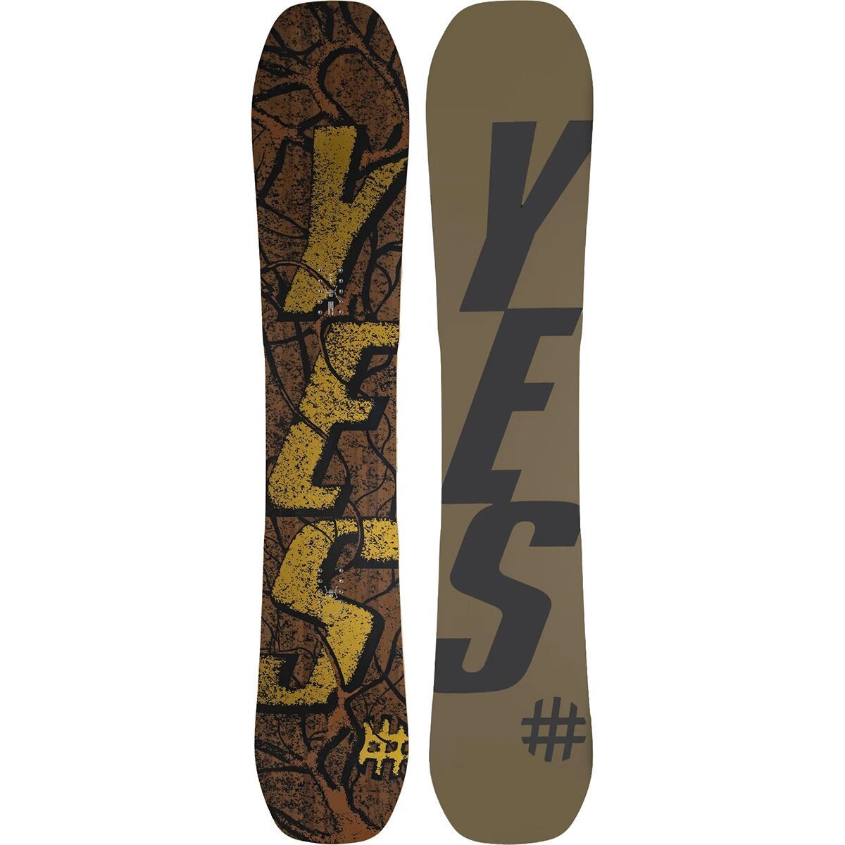 Image of Yes. All-In Snowboard - 2026 White, 160cm wide