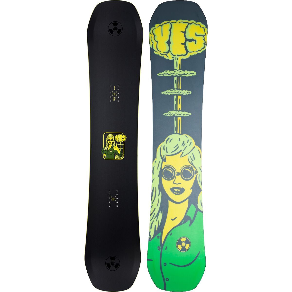 Image of Yes. Shifter 3D Snowboard - 2026 Black, 157cm