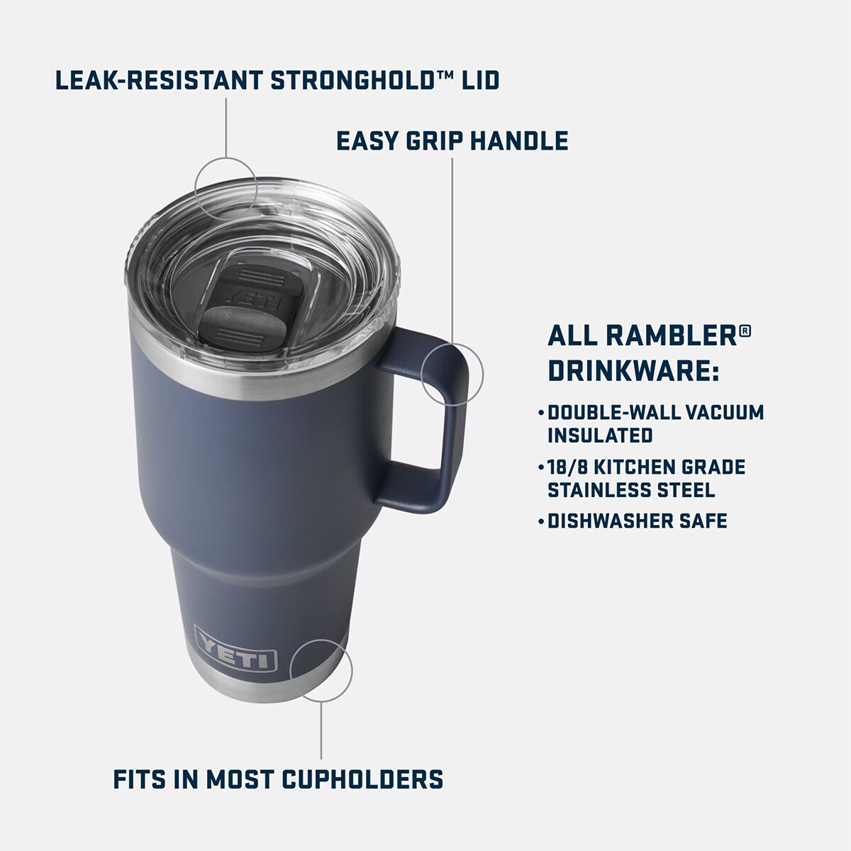 Handle For 30oz Stainless Steel Yeti Rambler Insulated Tumbler Mug Coffee  Cup 30oz Cup Handle Beer Cup Beer 