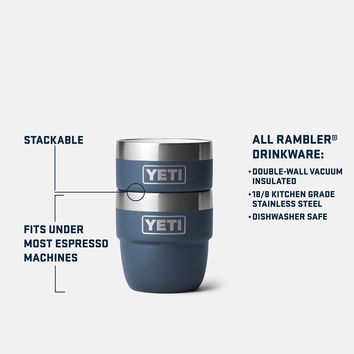 YETI Rambler Stackable 4oz Cup - 2-Pack - Hike & Camp