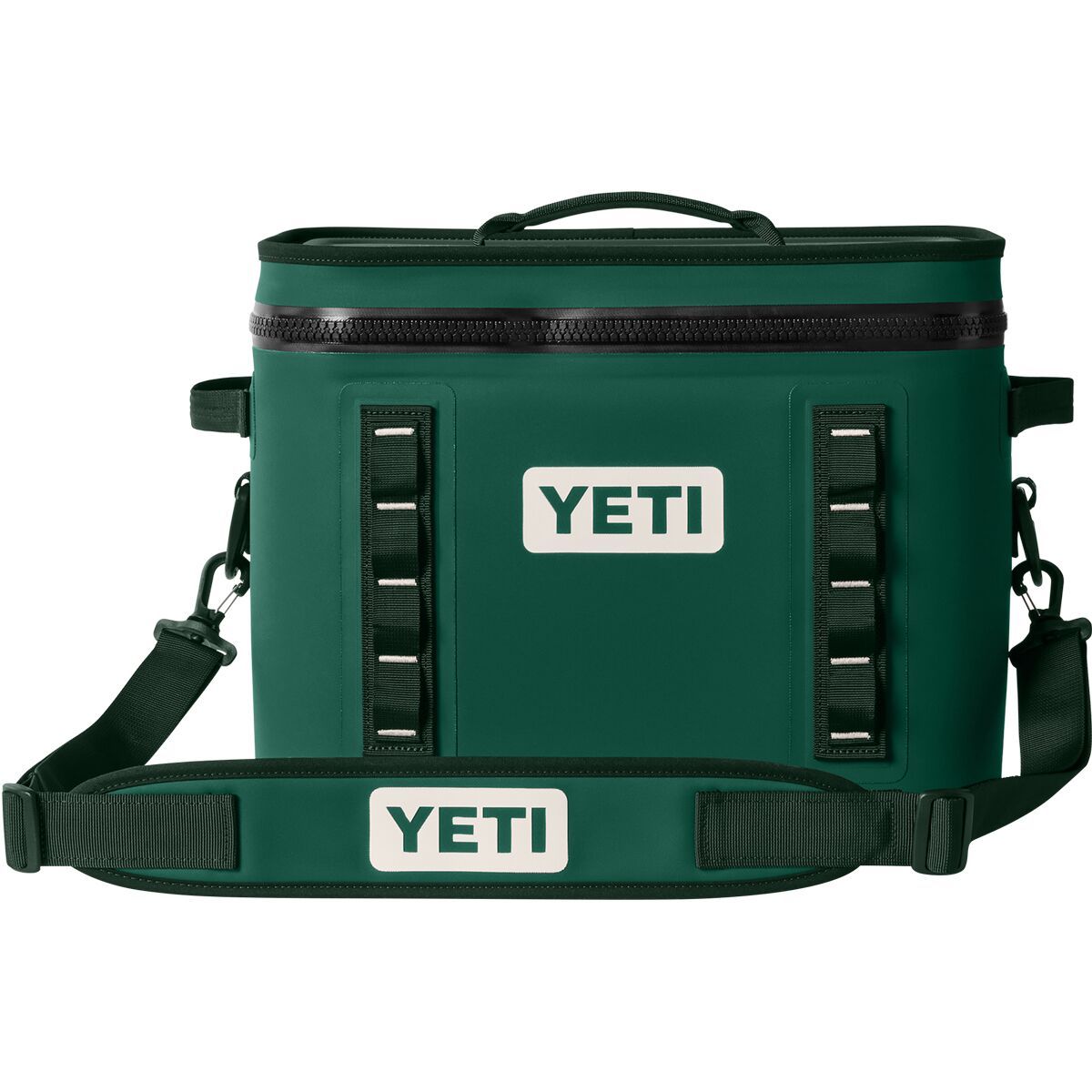 Image of YETI Hopper Flip 18 Soft Cooler Black Forest Green, One Size