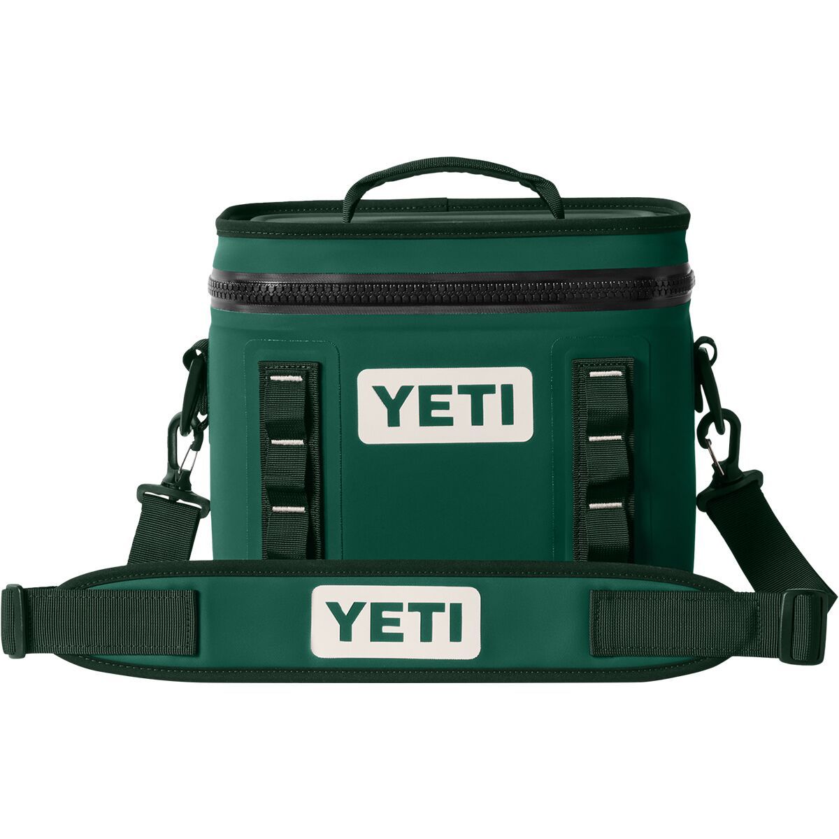 Image of YETI Hopper Flip 8 Soft Cooler Black Forest Green, One Size