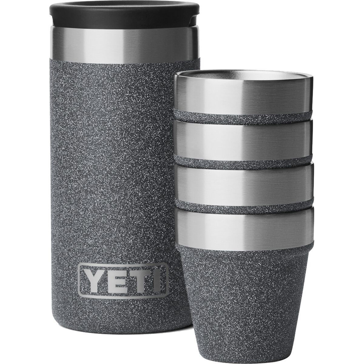 Image of YETI Shot Glasses & Case Black Stone, One Size