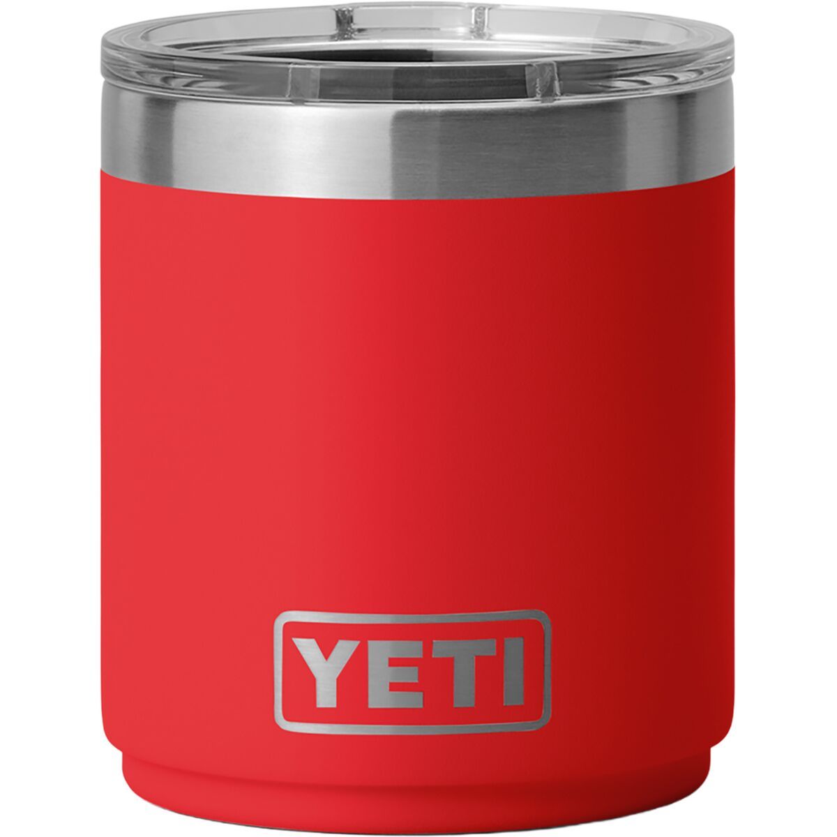 Image of YETI Rambler 10oz Stackable Lowball 2.0 MagSlider Lid Rescue Red, One Size