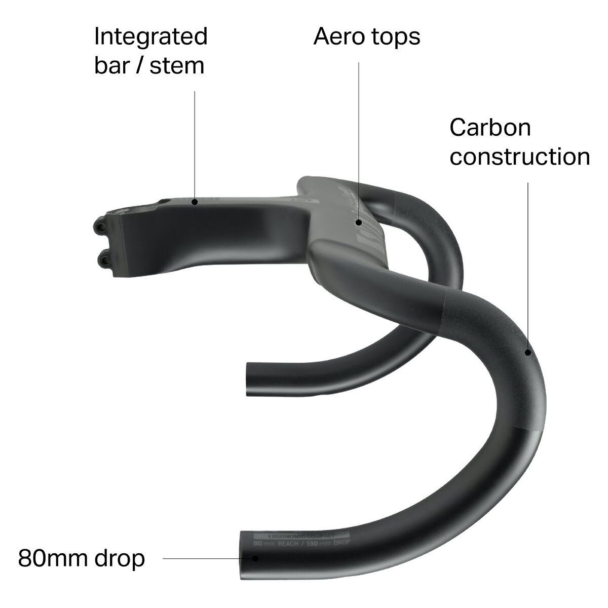 Syncros RR1.0 Carbon Aerobar/Stem 440 - Bike