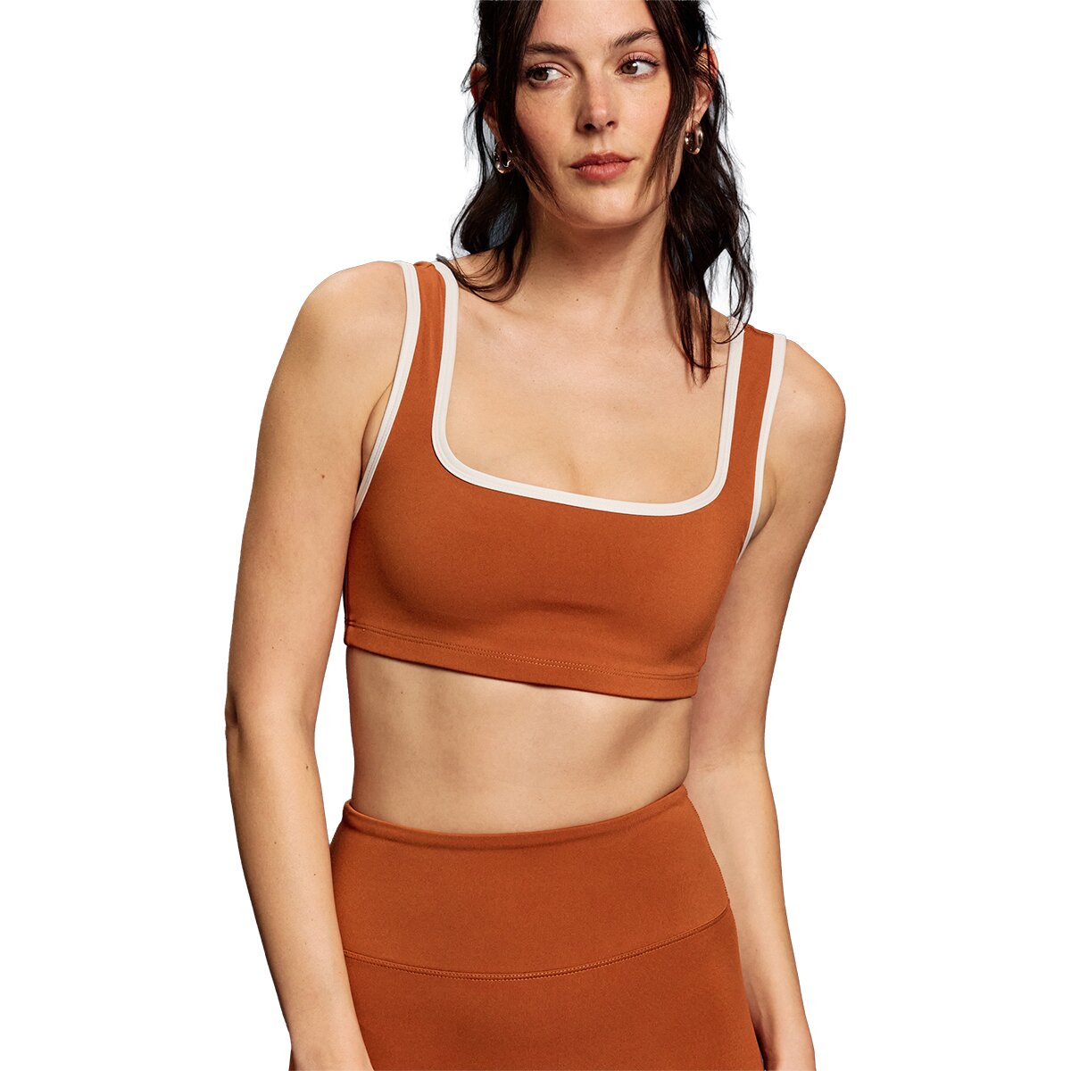 Year of Ours Recycled Contrast Staple Bra - Women's Vintage Cooper/White, M