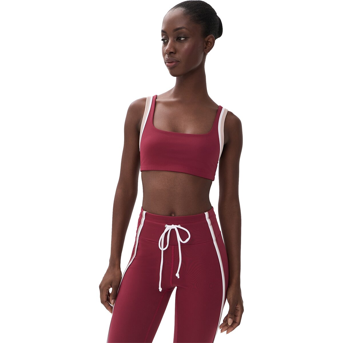 Image of Year of Ours Sport Double Bra - Women's Maroon/White, L