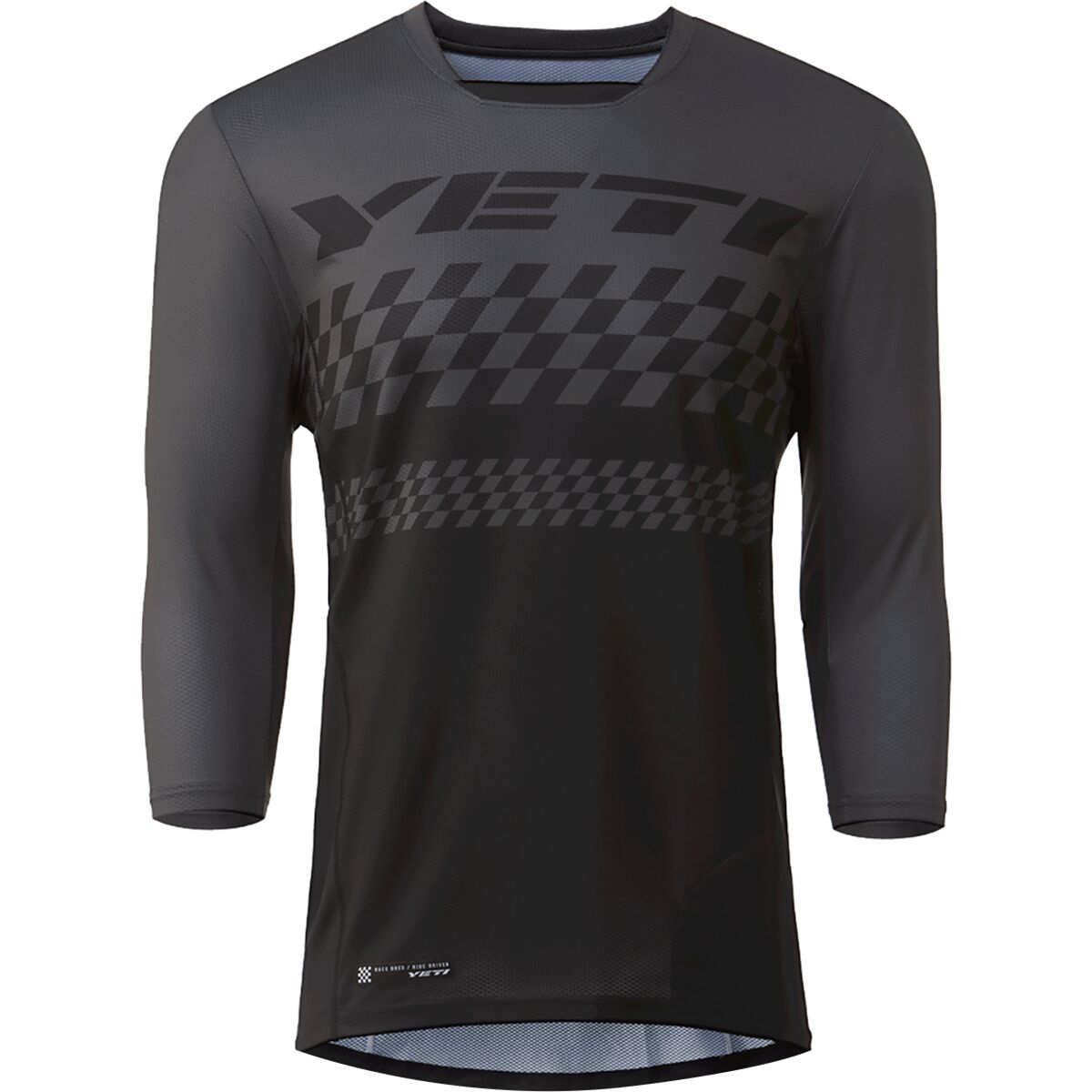 Image of Yeti Cycles Enduro 3/4-Sleeve Jersey - Men's Black Checker, XL