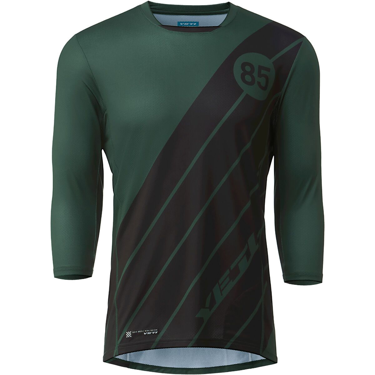 Image of Yeti Cycles Enduro 3/4-Sleeve Jersey - Men's Evergreen Stripe, XXL