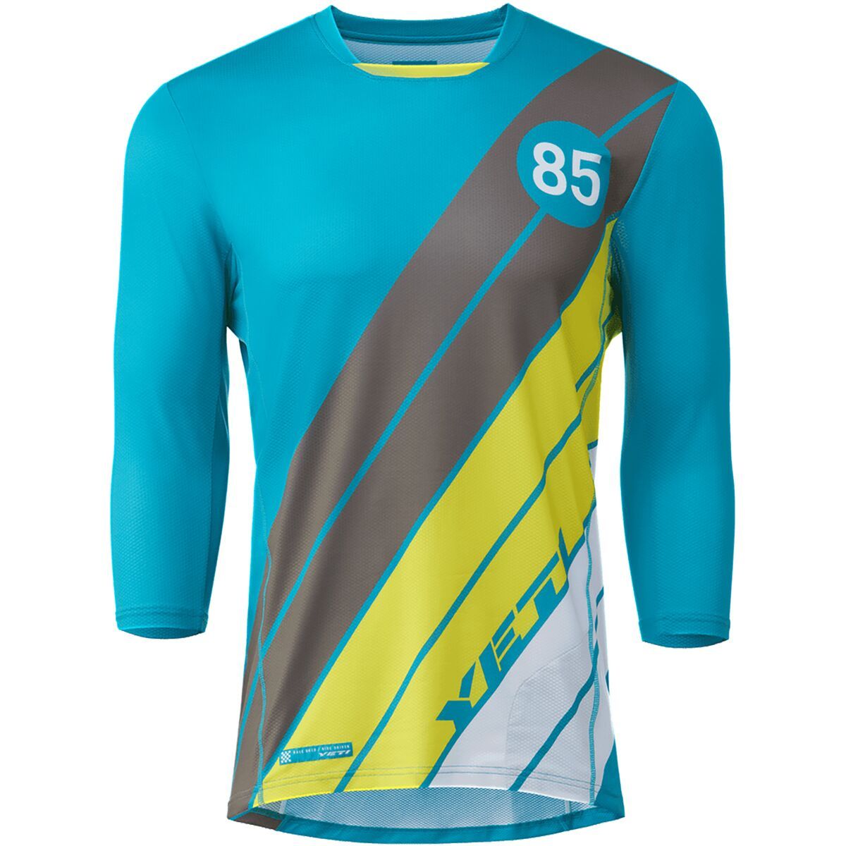 Yeti Cycles Enduro 3/4-Sleeve Jersey - Men's Turq Stripe, M