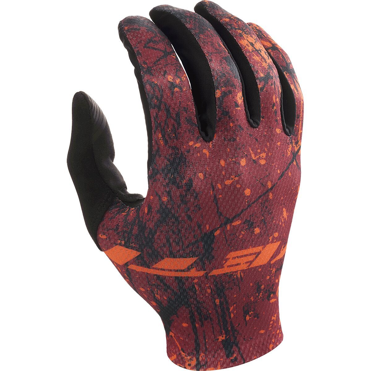 Image of Yeti Cycles Enduro Glove - Men's Orange Splatter, S