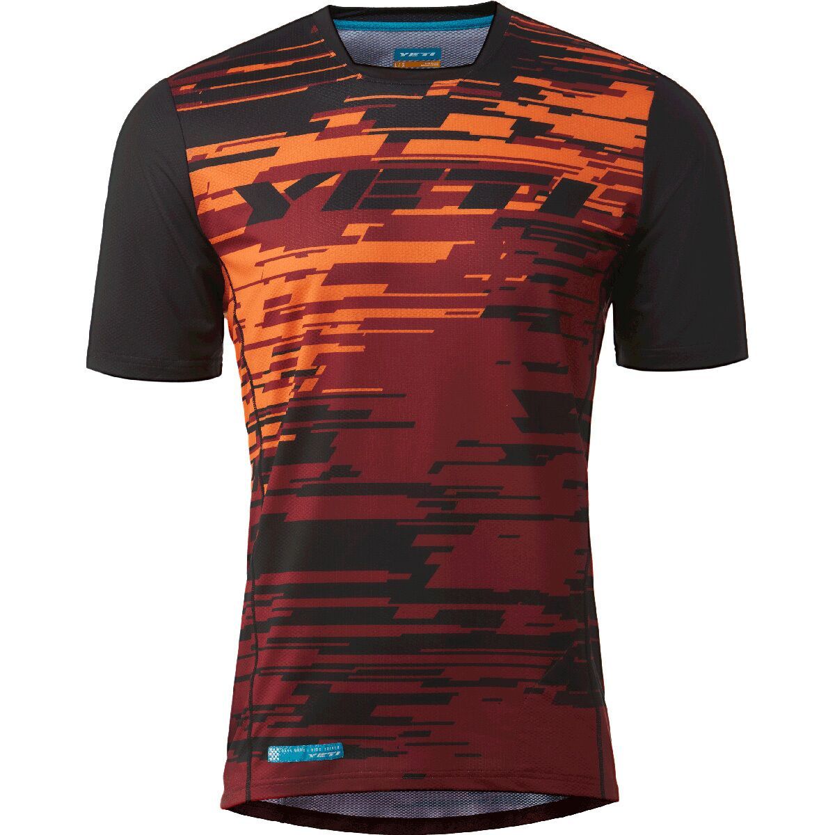 Image of Yeti Cycles Enduro Short-Sleeve Jersey - Men's Orange Splatter, M