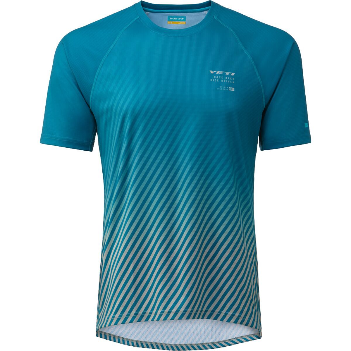 Yeti Cycles Longhorn Short-Sleeve Jersey - Men's Lagoon Bline, XXL