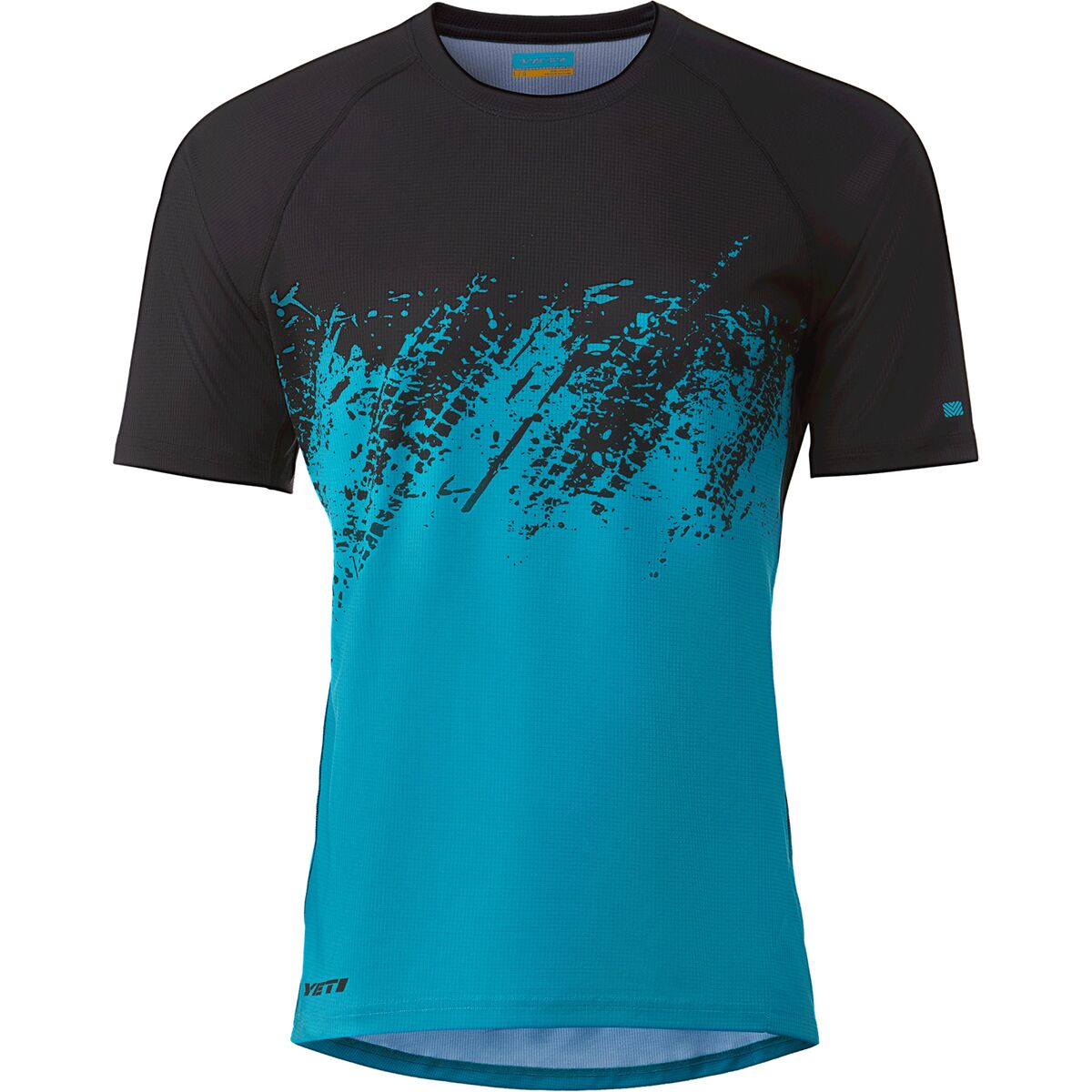 Image of Yeti Cycles Longhorn Short-Sleeve Jersey - Men's Turq Fade, XXL