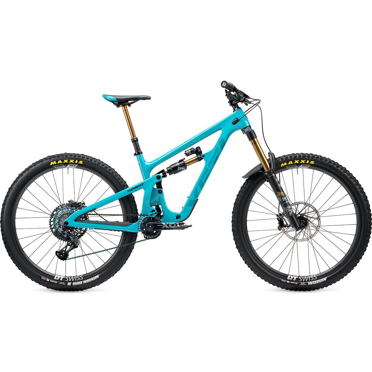 Yeti Cycles SB160 T4 XX1 Eagle AXS Carbon Wheel Mountain Bike Turquoise, XXL