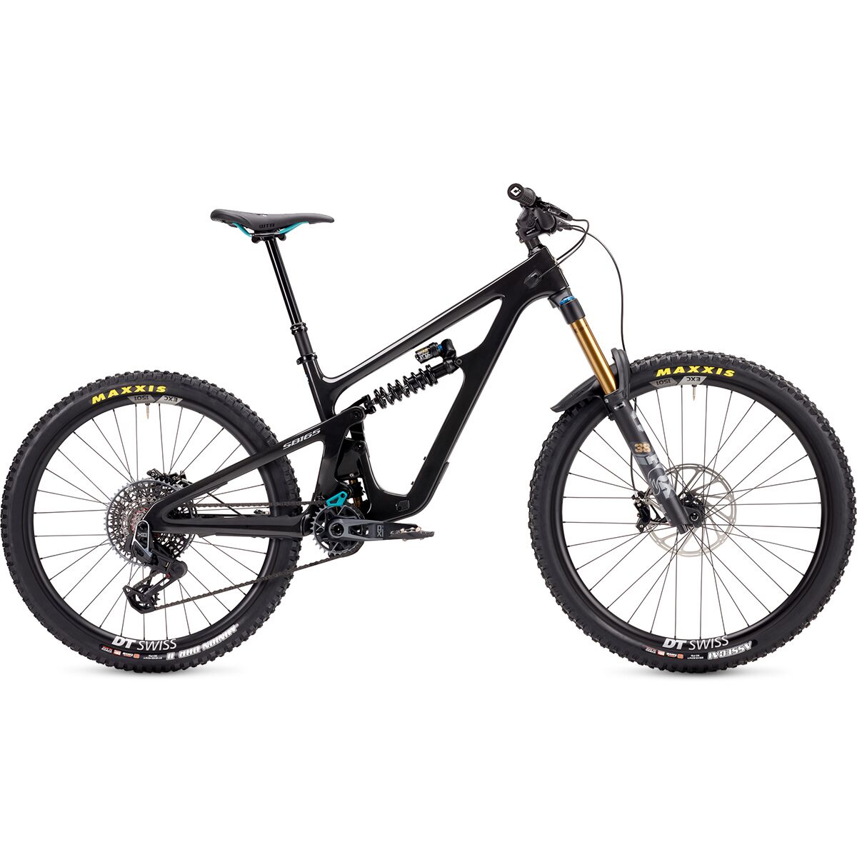 Image of Yeti Cycles SB165 T3 X0 Transmission Carbon Wheel Mountain Bike - 2025 Raw Gloss, L
