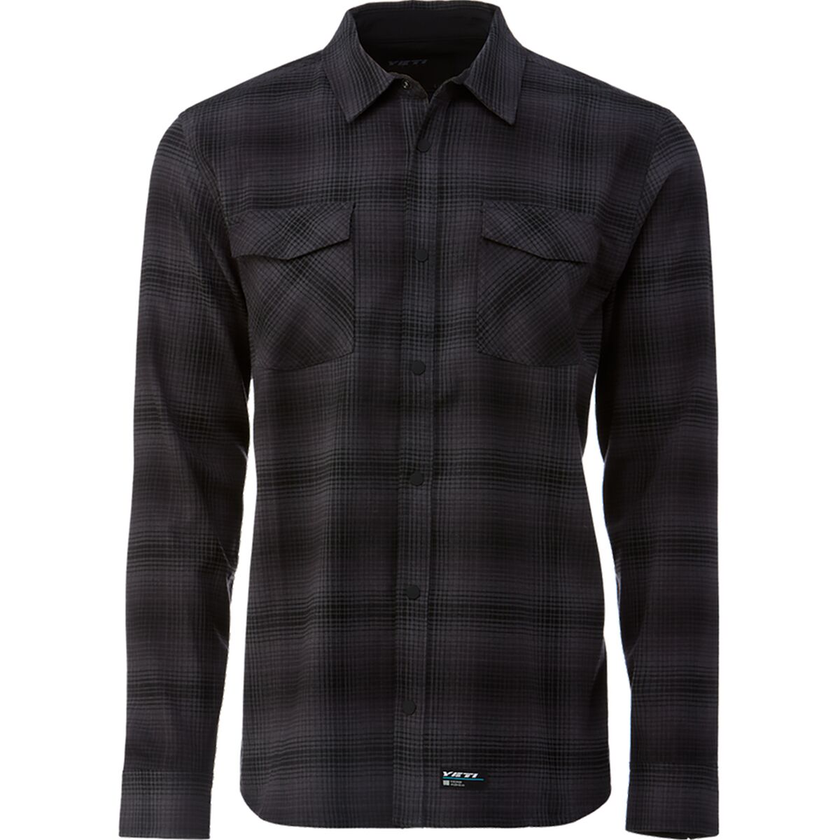 Image of Yeti Cycles Stagecoach Flannel Shirt - Men's Black/Gray Plaid, M