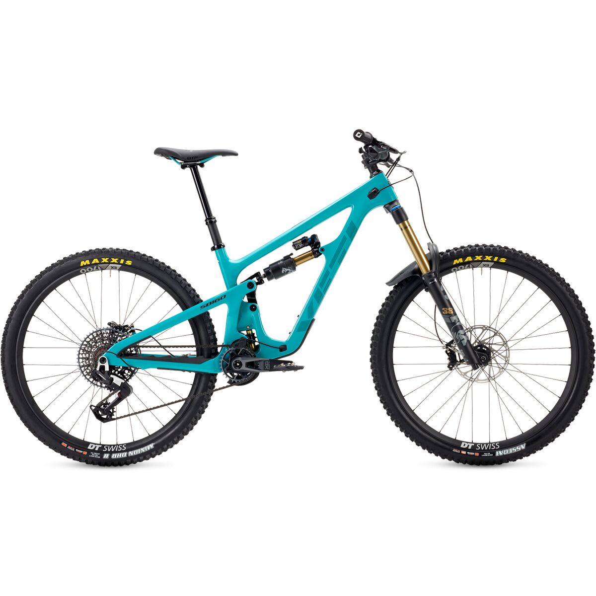 Image of Yeti Cycles SB160 T2 Eagle 90/X0 Mountain Bike - 2025 Turquoise, L