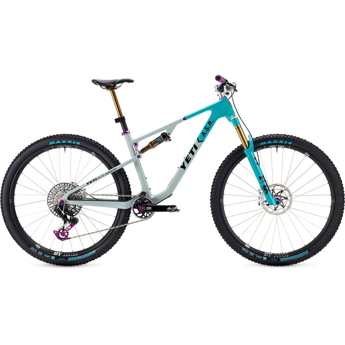 Image of Yeti Cycles ASR Ultimate 40th Anniversary XX T-Type Cabon Wheel Mtn Bike 40th Anniversary Turquoise, M