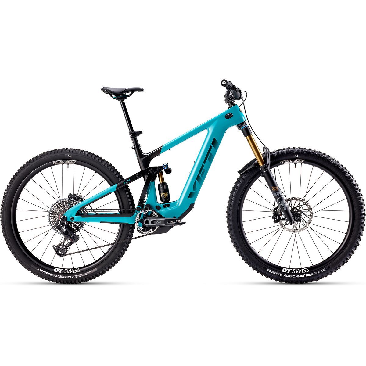 Image of Yeti Cycles Lte T3 X0 Transmission Carbon Wheel E-Bike Turquoise, XL