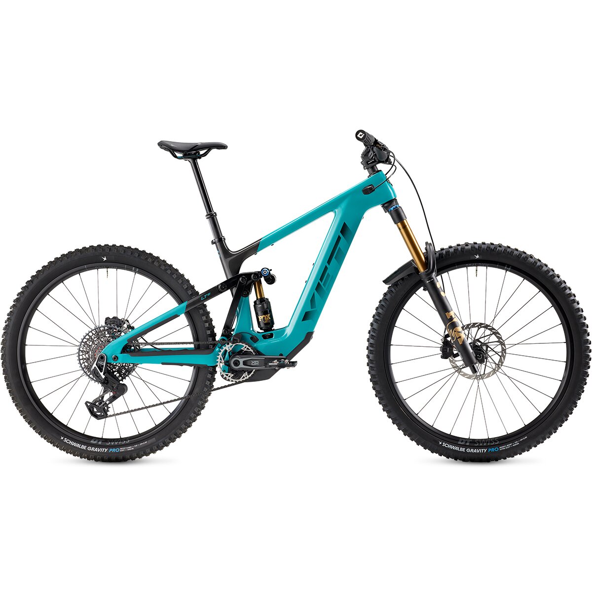 Image of Yeti Cycles LTe X0 Transmission Carbon Wheel E-Bike Turquoise, M