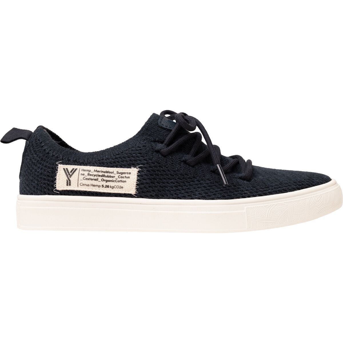 YY Nation Cirrus Hemp Shoe - Women's Navy/White, 7.5
