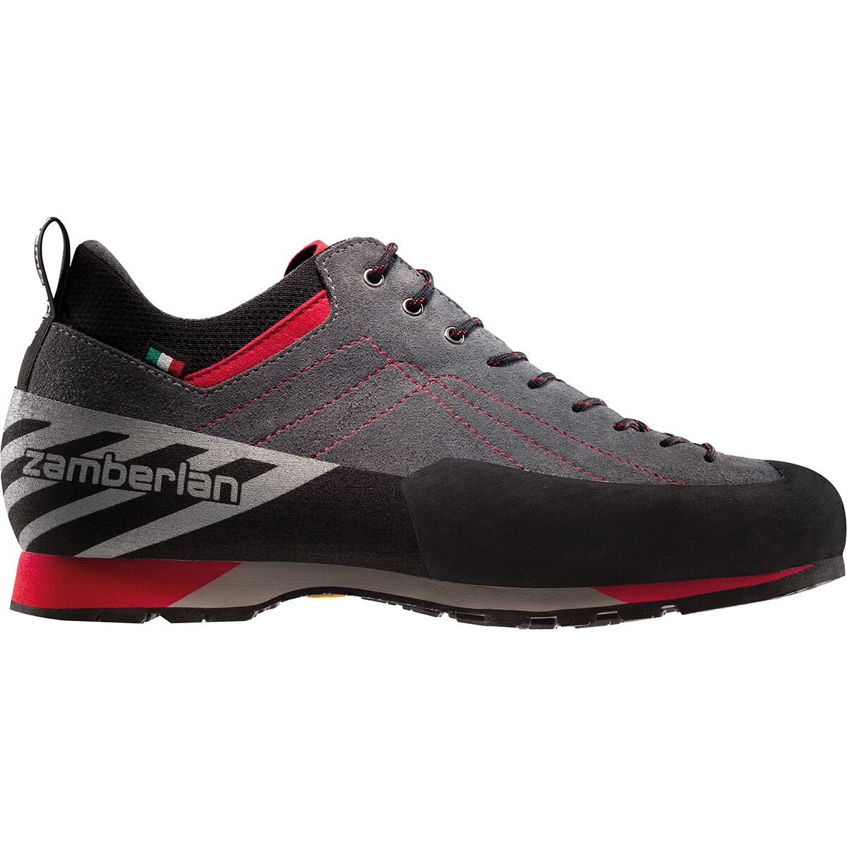 Image of Zamberlan El Cap RR Approach Shoe - Men's Grey/Red, 11.0