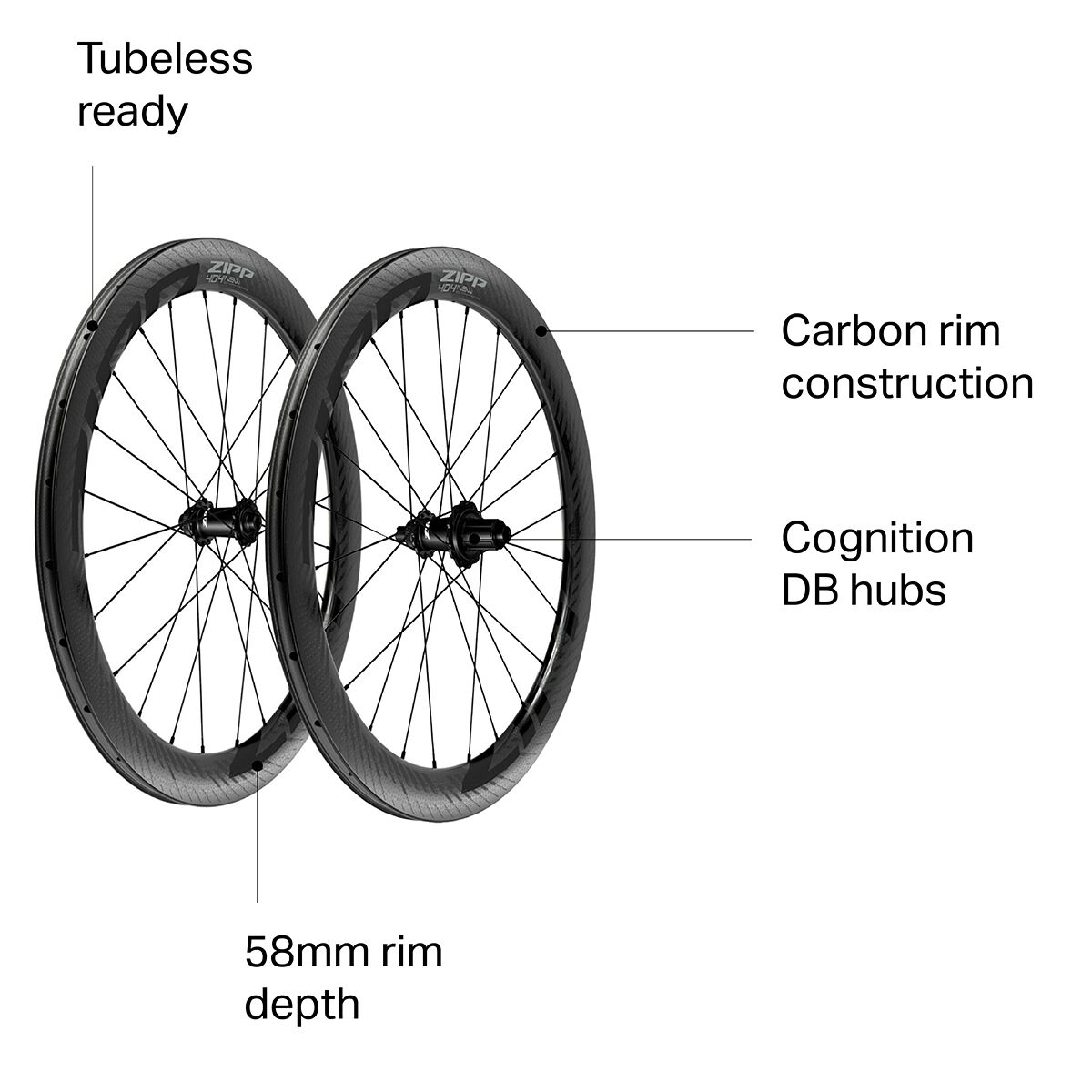 Zipp 404 NSW Carbon Disc Brake Wheel - Tubeless - 2021 - Bike