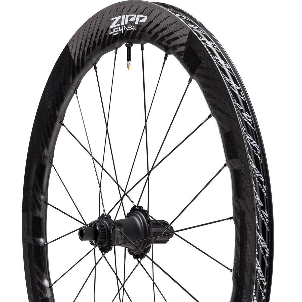 Image of Zipp 454 NSW Carbon Disc Brake Wheel - Tubeless Black, Rear, XDR, 12x142mm
