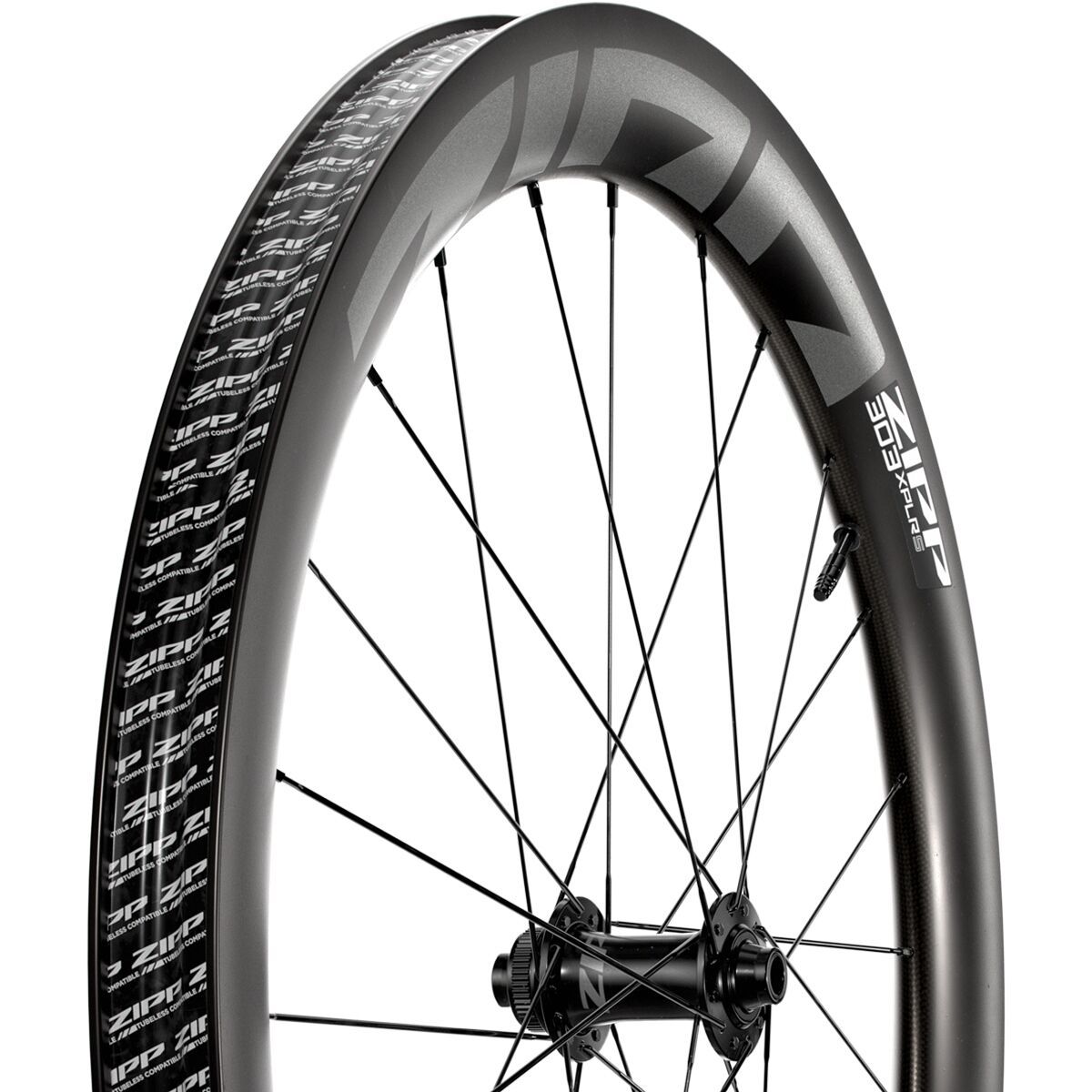 Image of Zipp 303 XPLR S Carbon Wheel - Tubeless Black, Front, Front, 12x100mm