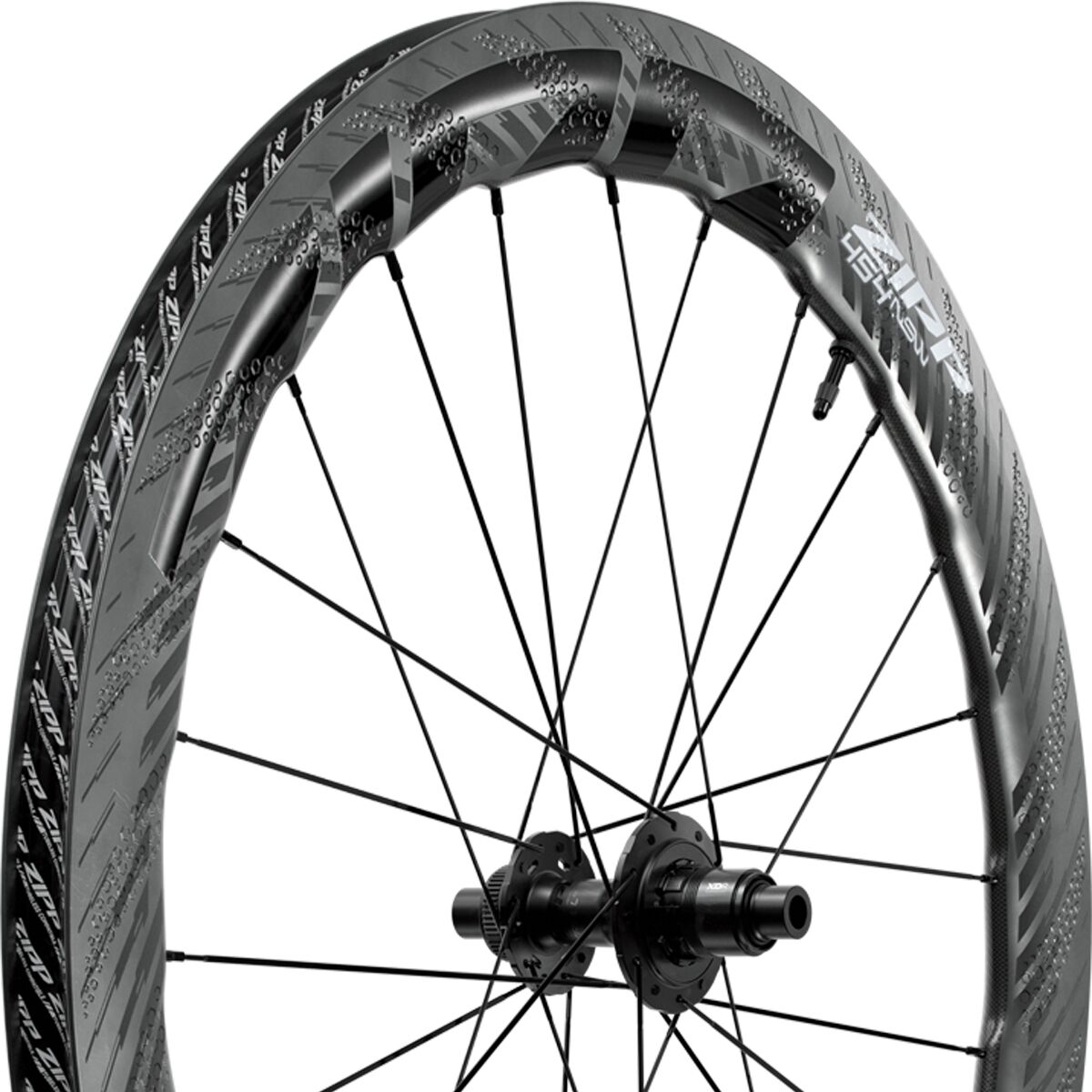 Image of Zipp 454 NSW Carbon Centerlock Tubeless Wheel - Ceramic Bearings Front, Standard Graphic C1, 12x100mm