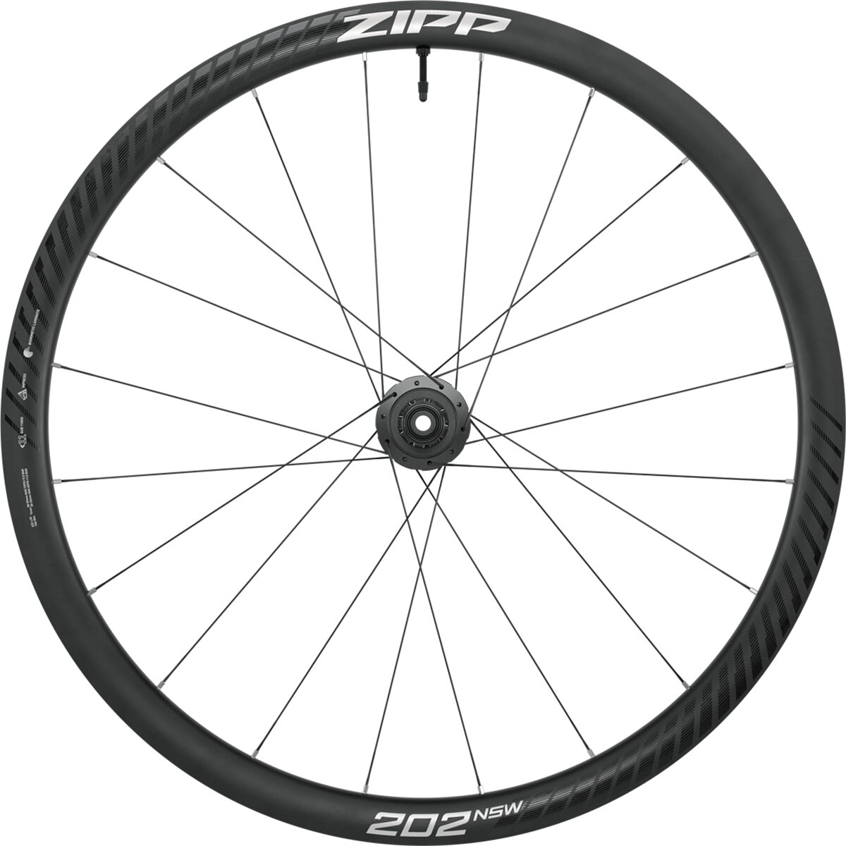 Image of Zipp 202 NSW Carbon Disc Brake Wheel - Tubeless Grey, Rear, HG, CL