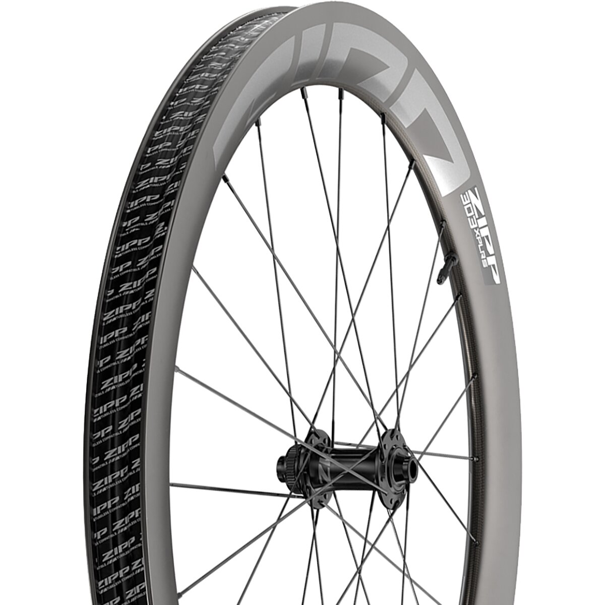 Image of Zipp 303 XPLR S Carbon Disc Brake Wheel - Tubeless Grey, Front, CL, Gen 2