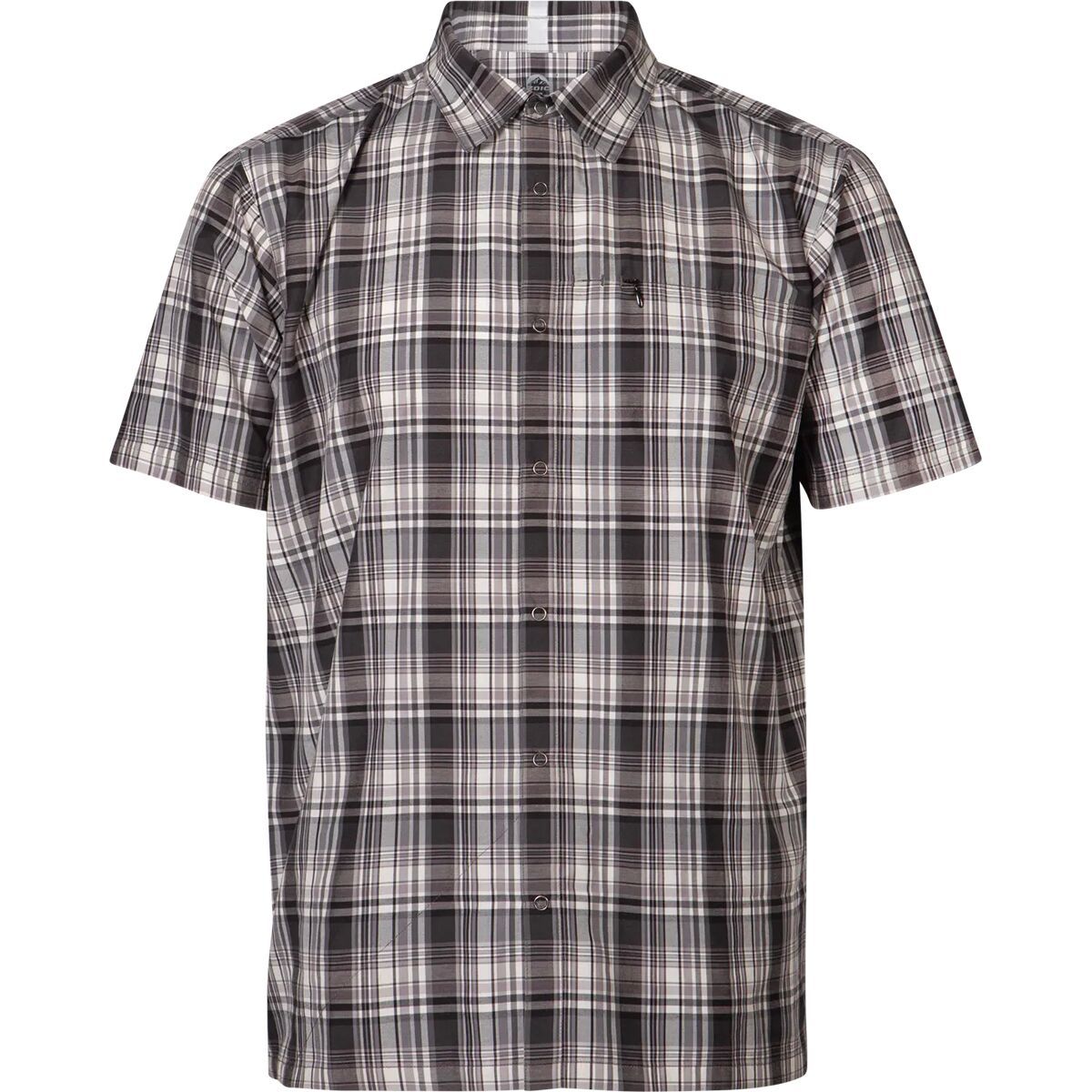 Image of ZOIC Guide Short-Sleeve Jersey - Men's Black/Shadow/White Plaid, L