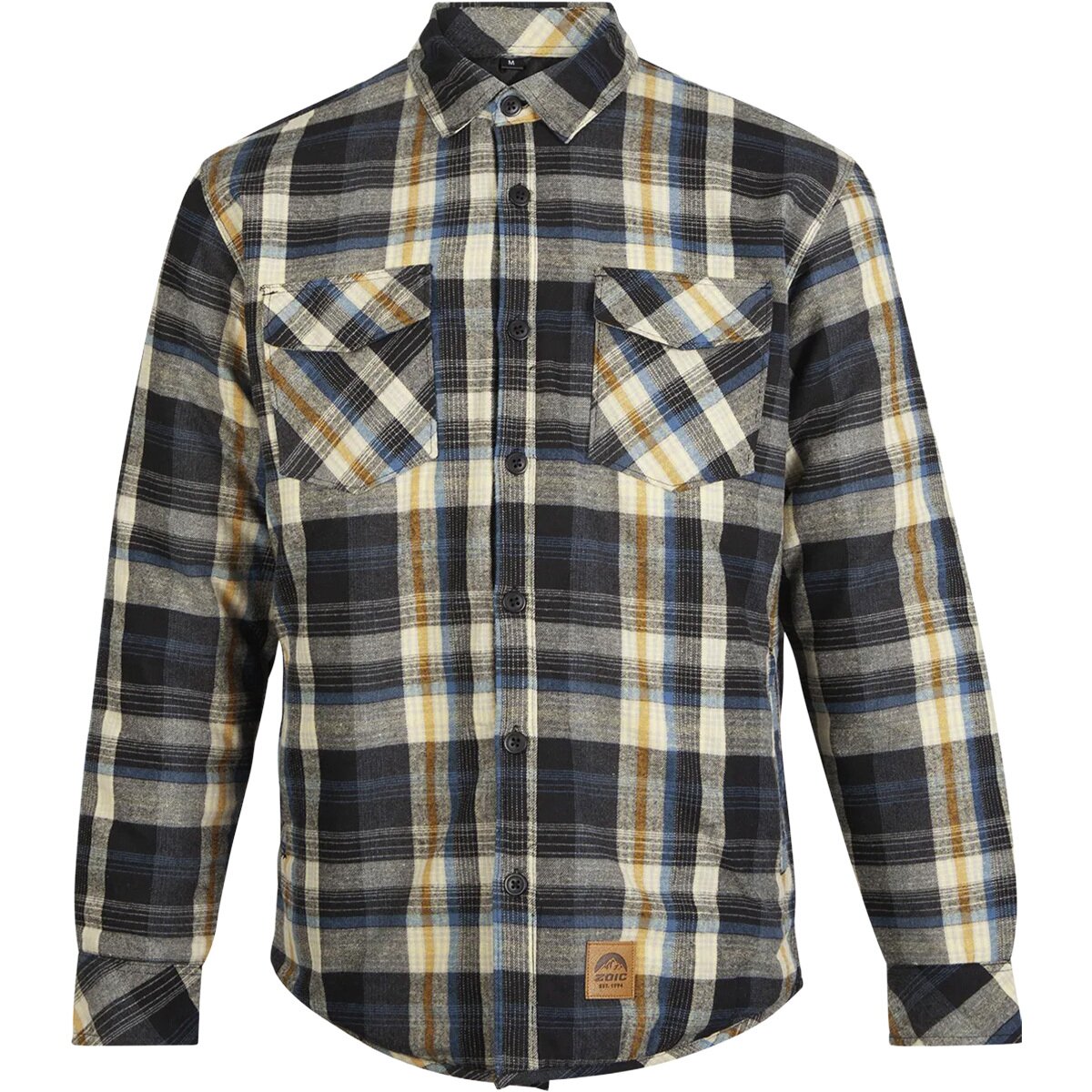 Image of ZOIC Campfire Quilted Jacket - Men's Khaki Plaid, M
