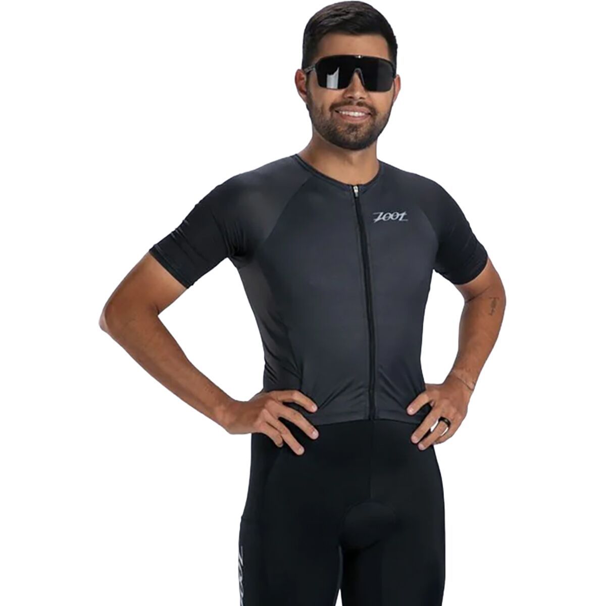 Image of ZOOT Core Tri Aero Full-Zip Racesuit - Men's Jet Black, XXL