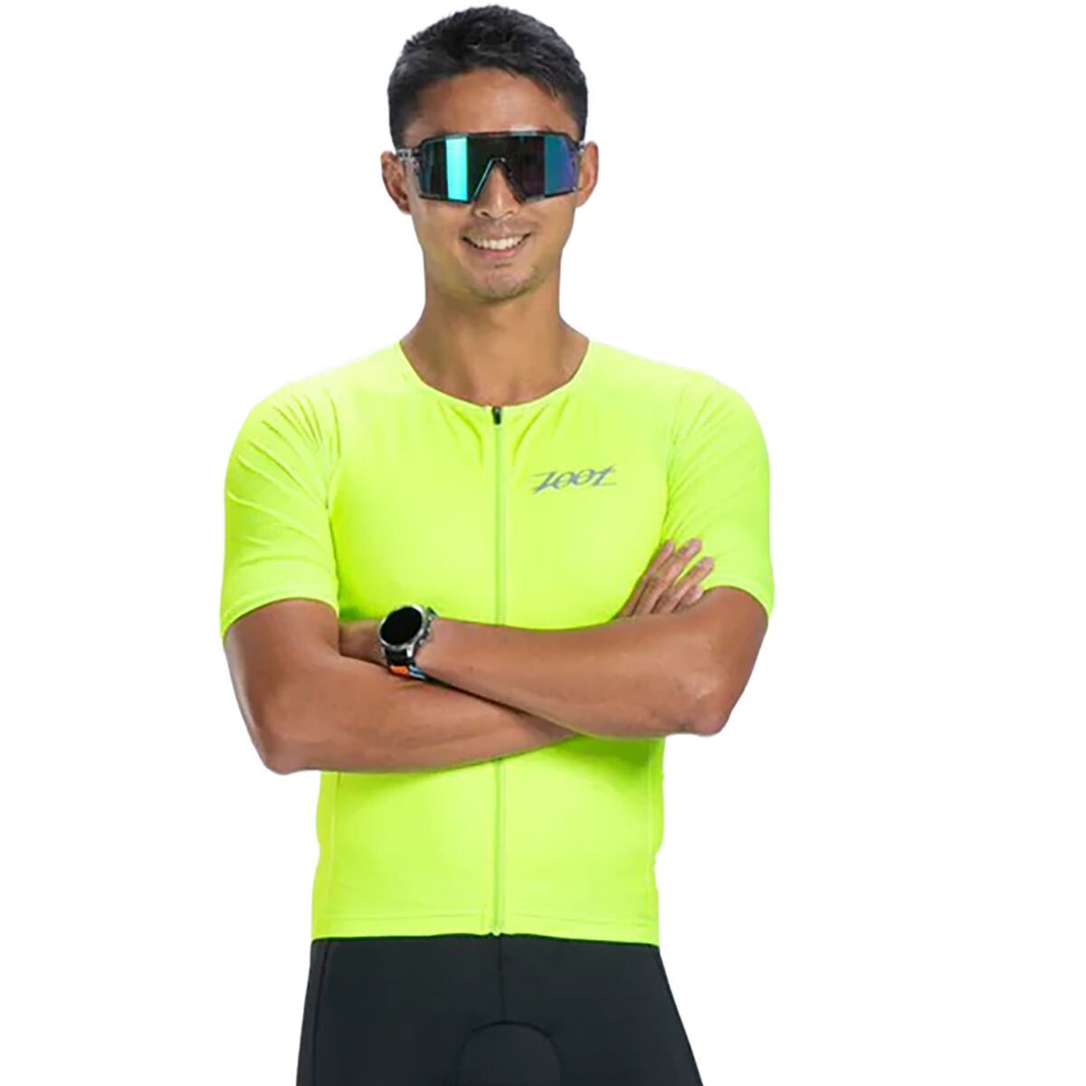 Image of ZOOT Core Tri Aero Short-Sleeve Jersey - Men's Hyper Yellow, S