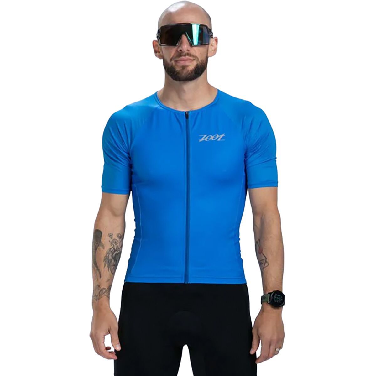 Image of ZOOT Core Tri Aero Short-Sleeve Jersey - Men's Ocean Blue, S
