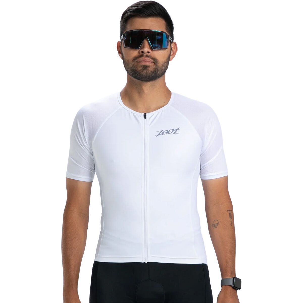 Image of ZOOT Core Tri Aero Short-Sleeve Jersey - Men's White, M