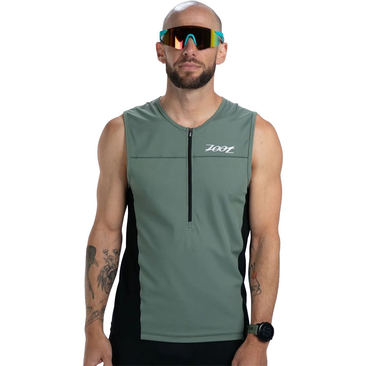 Image of ZOOT Core Tri Tank - Men's Army Green, M