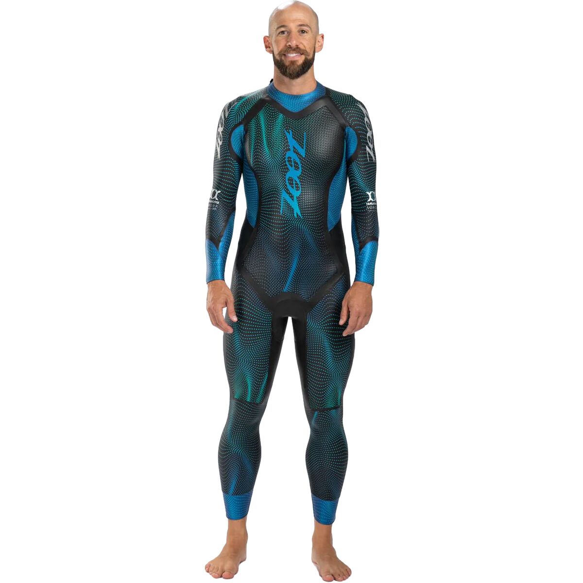 Image of ZOOT WikiWiki Aurora Flex Wetsuit - Men's Emerald Ocean, M/Tall