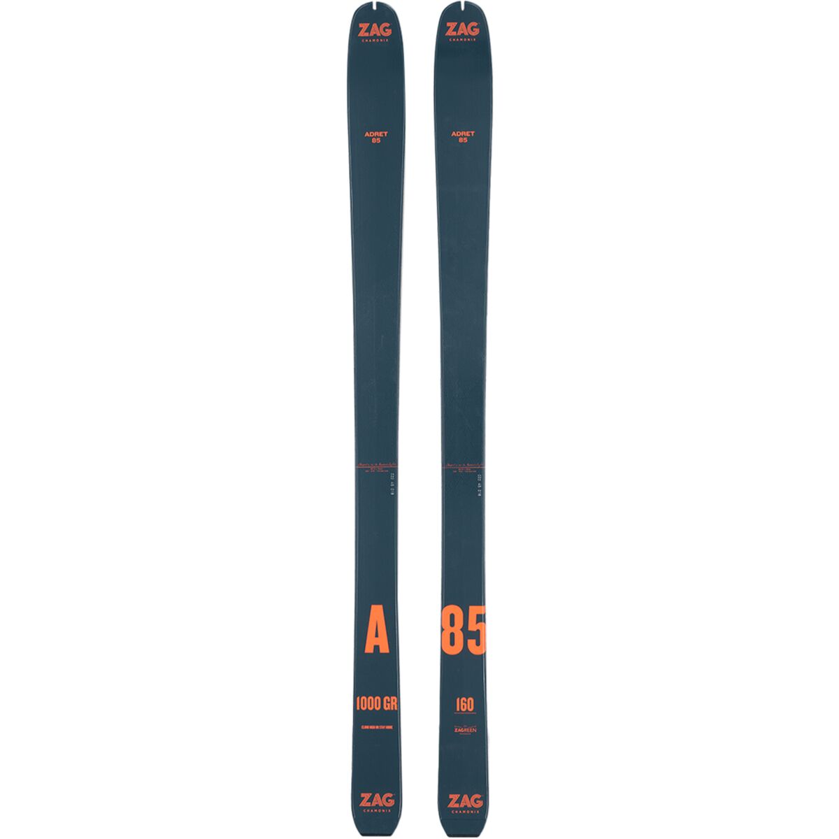 Zag Skis Zag Skis Adret 85 Ski - 2025 - Women's Grey/Orange, 166cm